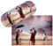 VON LILIENFELD Brillenetui Theo Michael: Hommage to the Singing Butler Kunst Motiv Etui Brille Mikrofaser Brillenputztuch Brillenbox Stabiles Hardcase Set mit Stoff bezogen