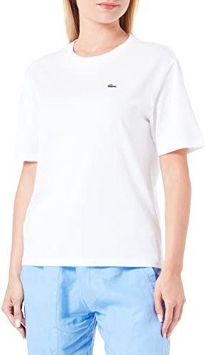Lacoste T-Shirt Loose Fit Femme , Blanc, 40