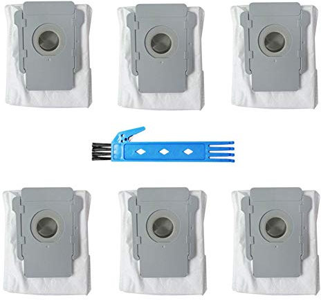 BSDY YQWRFEWYT Lot de 6 sacs de rechange pour aspirateur robot iRobot Roomba i7 (7150), i7+/Plus (7550), S9+ (9550)