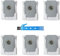 BSDY YQWRFEWYT Lot de 6 sacs de rechange pour aspirateur robot iRobot Roomba i7 (7150), i7+/Plus (7550), S9+ (9550)