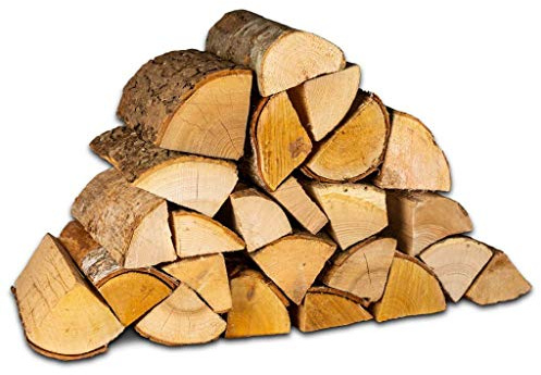 Logpile Fire Pit Logs Birch Kiln Dried Hardwood 15kg, Sustainably Sourced | Hot, Long Burning Firewood for Outdoor Fire pits, Camping Fire, Wood Burners, Fireplaces, Dry & Ready to Burn