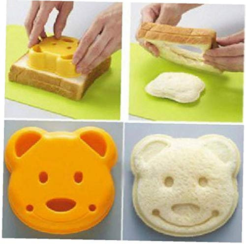 AMOYER Little Bear Form Sandwich-Form Geprägte Geräte Brot Kekse Kuchen-Form-Hersteller zufällige Farbe