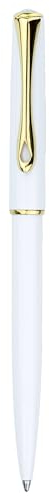 DIPLOMAT - D40705040 - Kugelschreiber Traveller Weiß und Goldfarben - Schick und elegant - 5-Jahre-Garantie - Langlebig - Weiß und Goldfarben