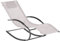 Gartenliege Schaukelliege Liegestuhl Sonnenliege Polyester Beige Carano II