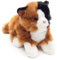 Uni-Toys - Katze dreifarbig, liegend - 20 cm (Länge) - Plüsch-Kätzchen, Glückskatze - Plüschtier, Kuscheltier