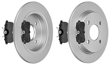f.becker_line Bremsensatz Bremsscheiben Ø253MM + Bremsbeläge Hinten - kompatibel mit FORD FOCUS FIESTA - Bremsen Set Bremsenset Bremsanlage