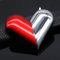 DFGHJK Freies Feuer, faltende magische Liebe, Herz-Feuerzeug, Butan-Gas-Stein-Feuerzeug, aufregendes Rauchgeschenk, tragbarer Gadget Collector (Color : Multi-Colored)
