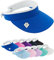 Pure Golf Womens Visor | Telephone Wire | Built in Magnet | Hand Enamelled 25mm Ball Marker | Rigid Peak | Multiple Colours | Golf Visor | Tennis Visor (Royal Blue)