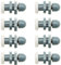 8 Rollen Duschkabine Duschkabine Duschkabine 20 mm