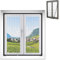 Timisea Insektenschutz für Fenster,Fliegengitter Fenster Magnet,innovativer magnetbefestigung,Max Größe 100 x 120cm,Verstellbares DIY-Fenstergitter, kein Bohren,Einfache Installation