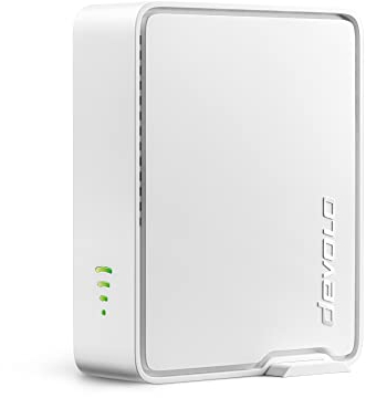Devolo WiFi 6 Repeater 5400 - Fino a 5.400 Mbps, Mesh, Potente Amplificatore, 2 Porte Gigabit Ethernet, Extender, Bianco