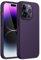JETech Silicone Case for iPhone 14 Pro Max 6.7-Inch, Silky-Soft Touch Full-Body Protective Phone Case, Shockproof Cover with Microfiber Lining (Deep Purple)