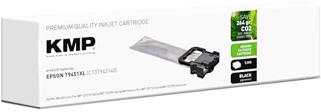 KMP Tintenpatronen für Epson T9451, T9452, T9453, T9454 - passend für Epson Workforce Pro WF-C 5210 DW 5290 DW 5290 DW BAM 5290 RDTW BAM 5290 RDW 5290 Series 5710 DWF 5790 etc. (Black)