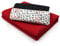 VmG-Store Waffelpique + Baumwollstoff Set farblich abgestimmt Waffel Stoff 100% Baumwollstoff Tex Standard 100 (Herzen Love Set34)