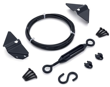 HILLMASTER Kits de puertas antidesgaste en zinc negro