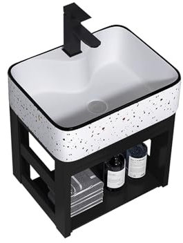Mobile Da Bagno Ad Angolo Con Lavabo E Lavabo Per Montaggio A Parete, Con Mobiletto Da Bagno Mobile Da Bagno Indipendente Per Armadietti Sospesi A Parete Per Piccoli Spazi ( Size : 40x30x48cm )