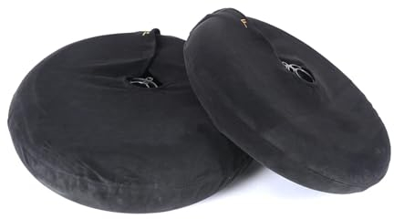 BotAng Muzhen Store 17inch Universal Tire Tyre Warmers Windstop Motorcycle Tire Cover Polar Fleece Windbreak Front & Rear Thicken