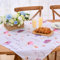 Alishomtll Tinte Blumen Tischdecke, Frühling und Sommer Garten Tischtuch, Outdoor Wasserdicht Abwaschbar Tischdecken, Küche Wohnzimmer Polyester Tischwäsche, Picknick Party Dekoration 85x85cm