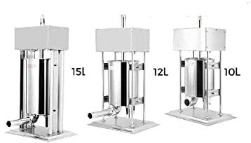 Kommerzieller elektrischer Wurstfüller 10L 12L 15L Edelstahl Haushaltswurst Hot Dog Wurst mit hoher Effizienz (Color : 1 UK, Size : 10L)