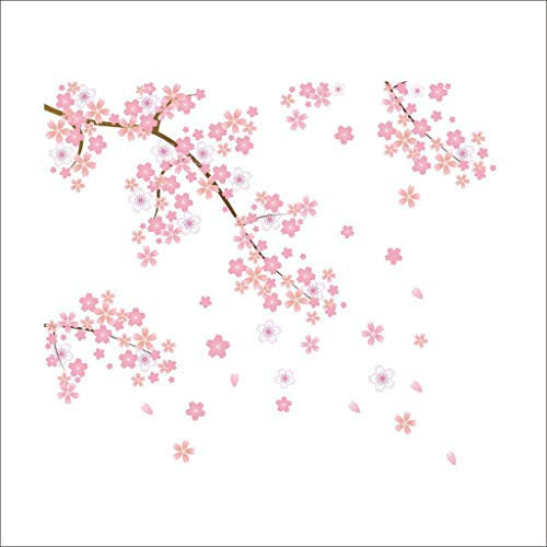Schreibtisch Folieren Flower Home Room Sticker Wall Tree Decal Home Decor Forex Platten (Pink, One Size)