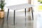 SAM Esstisch 140 x 80 cm Milano, weiß Matte Keramikplatte, Esszimmertisch/Keramiktisch mit runden Ecken, 4-Fuß-Gestell aus Metall Schwarz, pflegeleichter Tisch aus Keramik