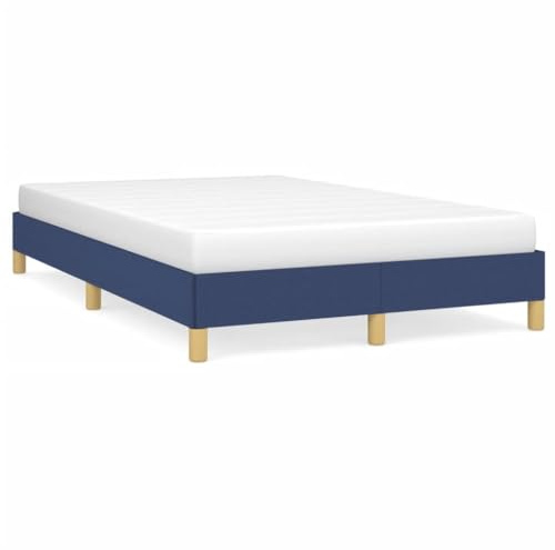 IKAYAA Lit 120 x 190 avec sommier Sommier 120x200 avec Pieds Sommier Tapissier Sommier à Lattes en Bois pour Adulte-Bleu-120 x 190 cm-25 cm
