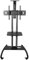 KTAZRXCV Universal TV Stand Universal Swivel Table Top TV Stand Stainless Steel TV Floor Stand for Bedroom for 65 98 Inches TVs Black Corner TV Floor Bracket on Wheels