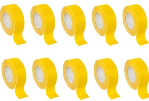 3x Klebeband gelb 60mm x 40m | für Dampfbremse Dampfsperre Dampfsperrfolie Dampfbremsfolie, OSB Platten | 3 Rollen