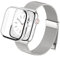 SimpleThings Compatible avec le bracelet milanais Apple Watch séries 10, 9, 8, 7, 6, 5, 4 SE avec étui de protection, boucle magnétique en métal avec coque de protection pour iWatch 46/45/44/42/41/40
