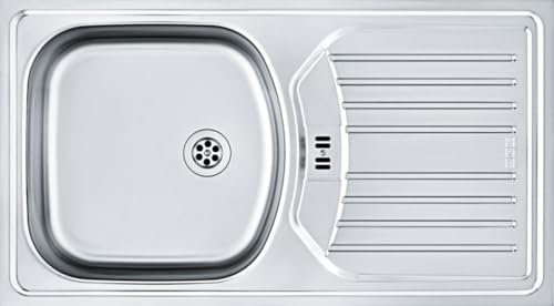 Franke Lavello da incasso in acciaio inox, 1 vasca, 78 x 43,5 cm, rettangolare, a partire da 45