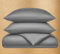 Seralino Satin Bettwäsche Set 155x220 + Kopfkissenbezug 80x80 Dunkelgrau | 100% Bio Baumwolle Bettwäsche Mako Satin 155x220 Grau| Luxusbettwäsche | Bettwäsche Aesthetic Bettbezug
