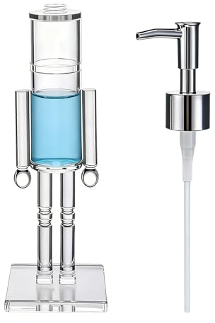 Nutcracker Soap Dispenser, Christmas Hand Soap Dispenser, Acrylic Clear Christmas Soap Dispenser for Furniture Kitchen Bathroom Countertops