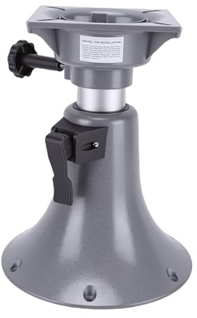 Höhenverstellbares Boot, Passend für Sitzsockel. Stabile Basishalterung aus Aluminiumlegierung für Marine-Drehstuhl 13,2-17,1 Zoll für Yacht-Steuerbereich, Bootspassagierkabinen