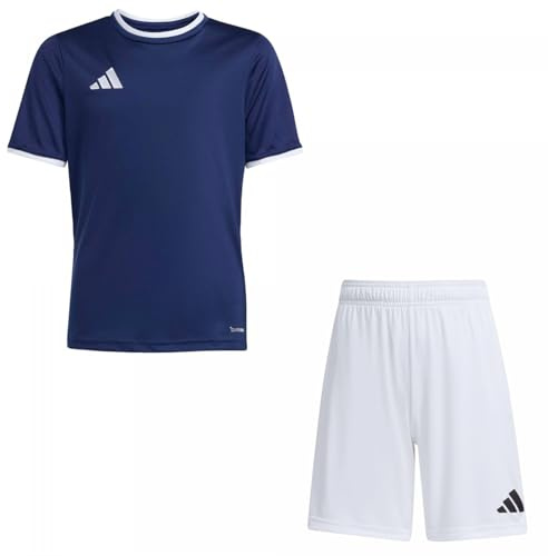 adidas Kinder Set Trikot + Hose Entrada 26 Team Navy Blue2/White/White 128