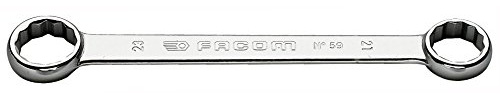 Facom 59.21X23 Series 59 Metric Straight Offset-Ring Wrench, 21 mm x 23 mm Size