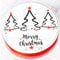 Christmas Cake Topper - Christmas Tree Cake Decoration - Edible Wafer - Round 7.5 19cm