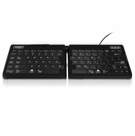 Goldtouch Go!2 Mobile Keyboard Wired - - Slim Fully Adjustable Keyboard with Scissor-Switch System for Fluid, Silent Keystrokes