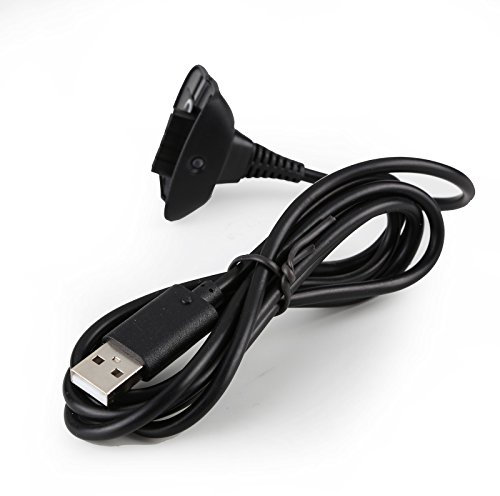 2 della Tech cavo USB di ricarica adatto per XBOX360 Wireless Controller in Nero
