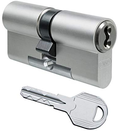 EVVA ICS Hochsicherheits-Doppelzylinder mit 5 Schlüssel, Länge (a/b) 31/36mm (c=67mm), mit Not-u. Gefahrenfunktion BSZ, modulare Bauweise SYMO