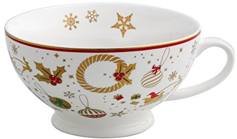 Brandani 53025 Alleluia New Bone China tazza da colazione, multicolore