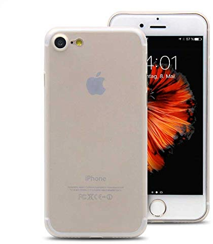 CELLBEE iPhone 7 8 SE Hülle Extrem Dünn Handyhülle Slim Case Anti-Fingerabdruck Feder-Leicht Bumper Cover Schutz Tasche Schale Hardcase - Durchsichtig