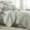 Southshore Fine Living, Inc. Farmhouse Paisley Bettwäsche-Set, leicht, Decke, Tagesdecke, Grün, Full/Queen
