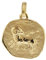 trendor Sternzeichen-Anhänger Widder 333 Gold 16 mm Anhänger Tierkreiszeichen für Damen, Herren und Kinder, Echtgold, 08725-04