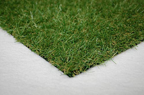 Kunstrasen Rasenteppich 25mm Meterware, verschiedene Größen, wasserdurchlässig, extreme UV-Beständigkeit (200x450 cm)