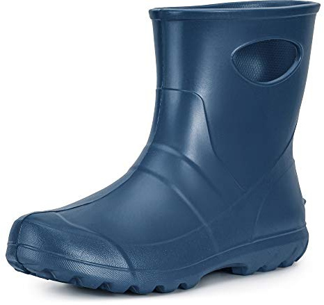 Ladeheid Herren federleichte Eva Gummistiefel LA-753 (Metall Blau (Ohne Unteranzug), 44 EU)