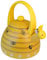 UPware Enamel on Steel Whistling Tea Kettle, Stovetop Teakettle (2.4 Quart, Bee Hive)