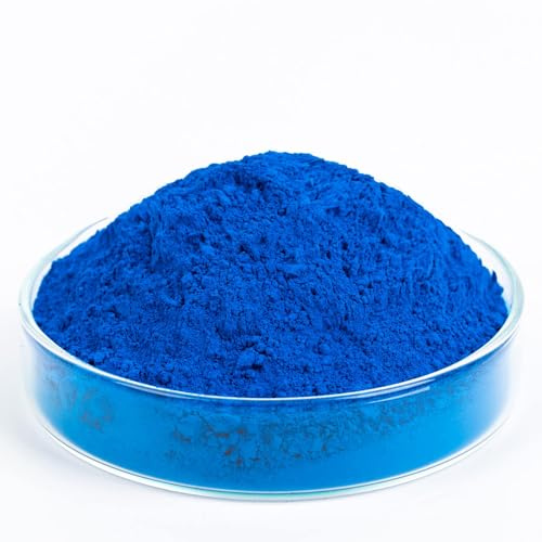 GOODTAKE Concrete Pigment, Blue Iron Oxide Pigment Powder, Concrete Cement Dye Color Coloring Powder for Brick, Tile, Clay, Lime, Mortar, Grout, Plaster, Paint, Bath Bombs (Blue, 4 oz)