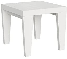 Itamoby, Spimbo Ausziehtisch Esstisch Tisch weiß Esche 90 x 90 cm ausgezogen 246
