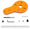 Strumenti manuali per fresatrice elettrica per legno fresatrice manuale per la lavorazione del legno per tagliare e fresare accessori per scanalature circolari (A: 1-70 cm)