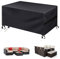 Fireowl Garden Furniture Cover Waterproof - 242x162x100cm Rectangular Outdoor 6 - 8 Seater Patio Rattan Table & Chair Set Covers- 600D Heavy Duty Outside Sofa Protector for Dining Bench Set